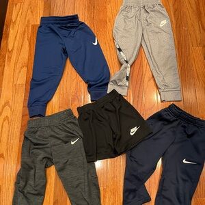 Nike Bundle 3T 4T Pants and Shorts (5pairs)